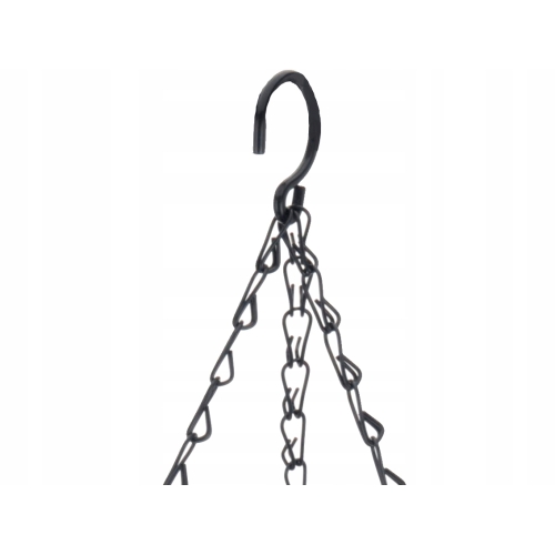 Metalowy Wiszący Kosz z DONICZKĄ KOKOSOWĄ - 30 cm