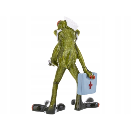 Ozdobna Figurka 13 x 10 x 8,5 cm - Żaba lekarz
