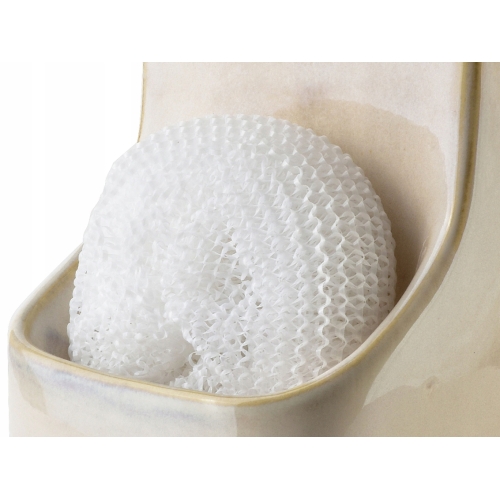 ARMINA Ceramiczny BEŻOWY Dozownik do mydła / Płynu do naczyń 450ml + Myjka