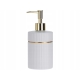 Ceramiczny Dozownik do mydła / Płynu do naczyń 350 ml - BIAŁY ZŁOTY
