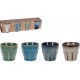 Porcelanowy KUBEK 90 ml 6 x 6,5 cm do KAWY ESPRESSO - komplet 4 sztuki