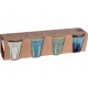 Porcelanowy KUBEK 90 ml 6 x 6,5 cm do KAWY ESPRESSO - komplet 4 sztuki