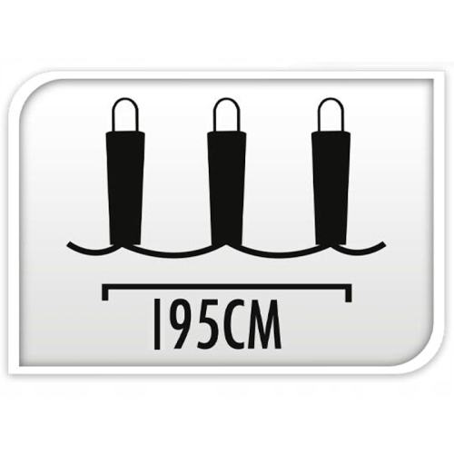 Girlanda Lampki CHOINKOWE Na baterie 40 lampek LED BIAŁE CIEPŁE - 195 cm