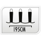 Girlanda Lampki CHOINKOWE Na baterie 40 lampek LED BIAŁE CIEPŁE - 195 cm