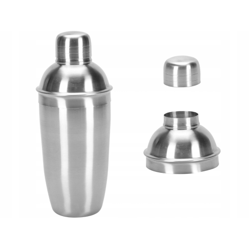 STALOWY Zestaw barmański 2 elementy - SHAKER 500 ml + SCHŁADZACZ DO BUTELEK