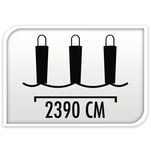 ZEWNĘTRZNA GIRLANDA Lampki na druciku 240 białe ciepłe micro LED 230V - 24m