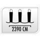 ZEWNĘTRZNA GIRLANDA Lampki na druciku 240 białe ciepłe micro LED 230V - 24m