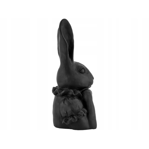 WIELKANOC Dekoracyjna Figurka KRÓLIK ZAJĄC 28 x 18 x 11 cm - CZARNY