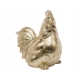 Ozdobna Dekoracyjna Figurka KURA 17 x 10 x 17 cm - ZŁOTA