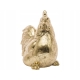 Ozdobna Dekoracyjna Figurka KURA 17 x 10 x 17 cm - ZŁOTA