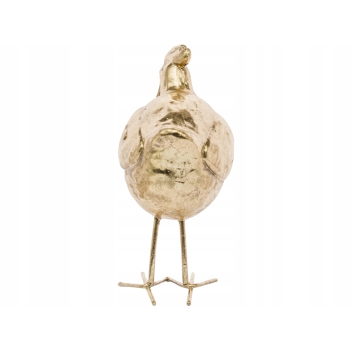 Ozdobna Dekoracyjna Figurka KURCZAK KURA 16,5 x 8 x 12 cm - ZŁOTA