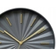 Zegar ścienny wiszący okrągły 28 cm LOFT - SZARY Złote wskazówki