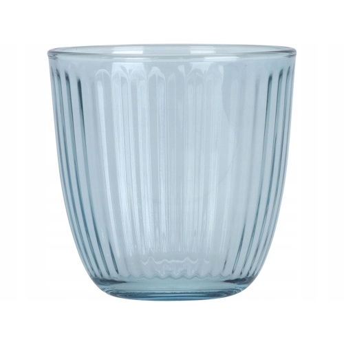 Komplet Szklanek do WODY NAPOJÓW DRINKÓW 300 ml, 6 SZTUK - NIEBIESKIE