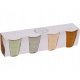 Porcelanowy KUBEK 90 ml 6 x 6,5 cm do KAWY ESPRESSO - komplet 4 sztuki