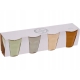 Porcelanowy KUBEK 90 ml 6 x 6,5 cm do KAWY ESPRESSO - komplet 4 sztuki