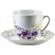 JOY Komplet 6 filiżanek 250ml Ze spodkami 15cm DO KAWY HERBATY - PORCELANA