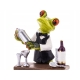 Ozdobna Figurka 16 x 9 x 6 cm - Żaba Barman z shakerem do drinków