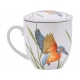 Porcelanowy Kubek 380ml z zaparzaczem Ptaki Polski Agata Hajdecka ZIMORODEK