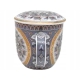 Porcelanowy Kubek 320 ml z Pokrywką i Zaparzaczem - KOLOROWA MANDALA