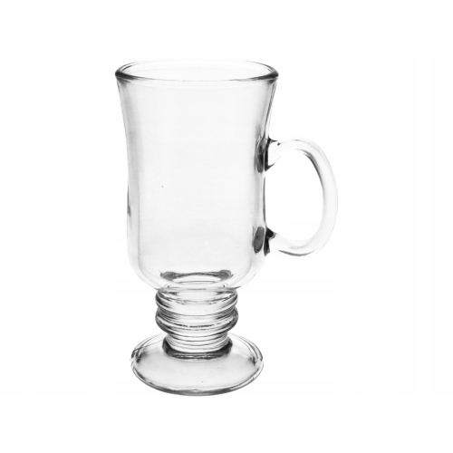 Wysoka Przezroczysta Szklanka Kubek do LATTE NAPOJÓW - 240 ml 14 x 7 cm