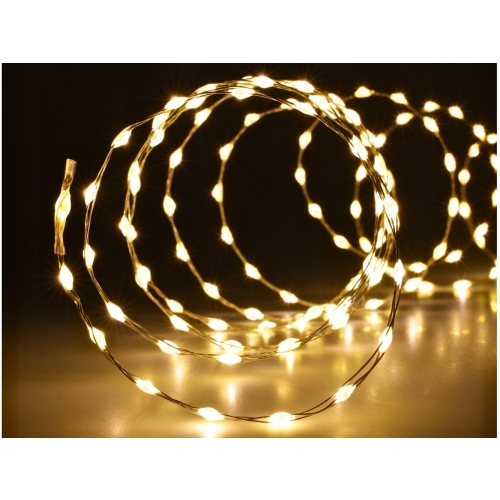ZEWNĘTRZNA GIRLANDA Do ogrodu 567 białe LED na druciku 230V Sterownik - 9 m