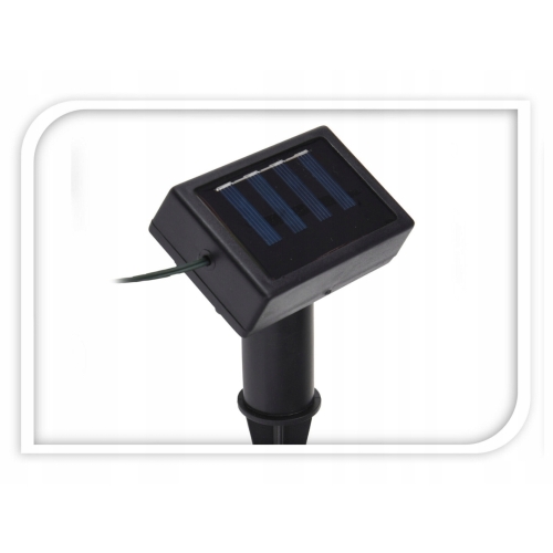 OGRODOWA Girlanda SOLARNA z CZUJNIKIEM ZMIERZCHU 10 żarówek LED - 180 cm