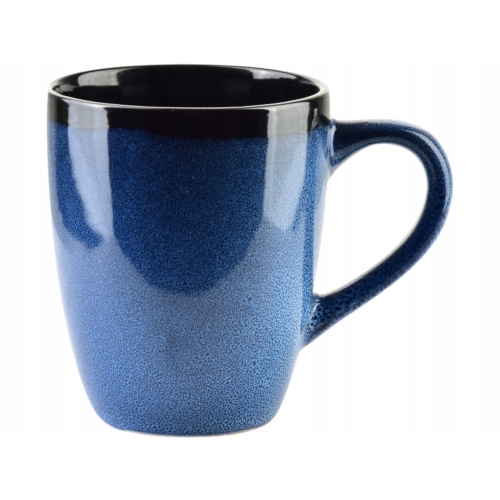 BASIC NATURE Ceramiczny kubek do KAWY HERBATY 8,5 x 11 cm, 300 ml - 6 SZTUK