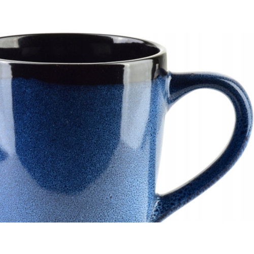 BASIC NATURE Ceramiczny kubek do KAWY HERBATY 8,5 x 11 cm, 300 ml - 6 SZTUK