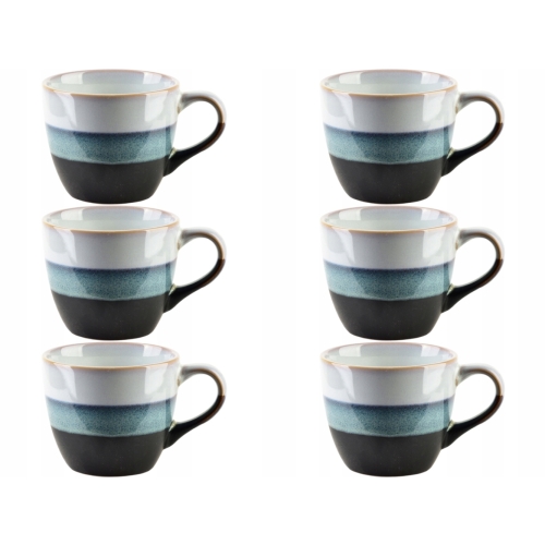 BASIC NATURE Ceramiczna filiżanka do KAWY HERBATY 250 ml - 6 sztuk