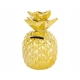 Otwierana dekoracyjna SKARBONKA 15 x 9 x 9 cm Figurka - ZŁOTY ANANAS