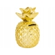 Otwierana dekoracyjna SKARBONKA 15 x 9 x 9 cm Figurka - ZŁOTY ANANAS