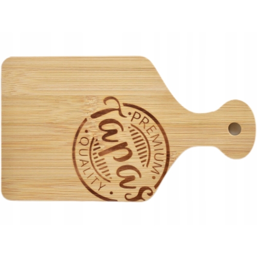 Deska Taca do podawania Tapas Przystawek Przekąsek - BAMBUS 20 x 11 cm