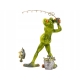Ozdobna Figurka 18 x 12 x 8 cm - Żaba z wędką Wędkarz