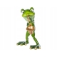 Ozdobna Figurka 14,5 x 8 x 9 cm - Żaba Saksofonista Muzyk z saksofonem