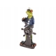 Ozdobna Figurka 18 x 8 x 7 cm - Żaba marynarz Kapitan za sterem