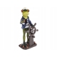 Ozdobna Figurka 18 x 8 x 7 cm - Żaba marynarz Kapitan za sterem