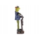 Ozdobna Figurka 18 x 8 x 7 cm - Żaba marynarz Kapitan za sterem