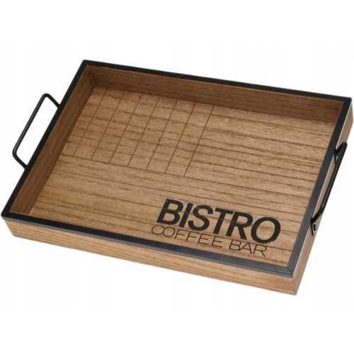 Prostokątna Taca do serwowania 41,5 x 30 x 8 cm - BISTRO