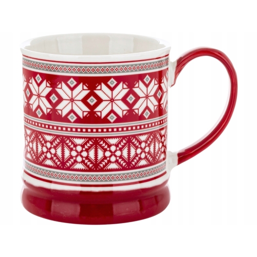 DUŻY Porcelanowy Kubek Filiżanka do KAWY HERBATY - 480 ml, 9,5 x 10,5 cm