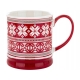 DUŻY Porcelanowy Kubek Filiżanka do KAWY HERBATY - 480 ml, 9,5 x 10,5 cm