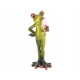 Ozdobna Figurka 16 x 7 x 6 cm - Żaba z lodem