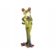 Ozdobna Figurka 16 x 7 x 6 cm - Żaba z lodem