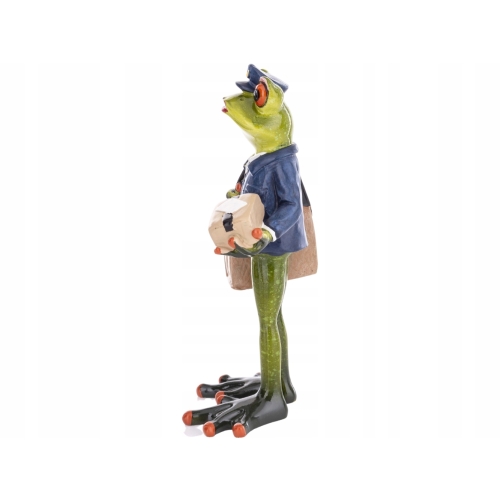 Ozdobna Figurka 16,5 x 8 x 7 cm - Żaba listonoszka Pani listonosz