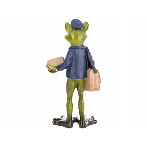 Ozdobna Figurka 16,5 x 8 x 7 cm - Żaba listonoszka Pani listonosz