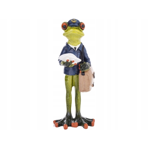Ozdobna Figurka 16,5 x 8 x 7 cm - Żaba listonosz