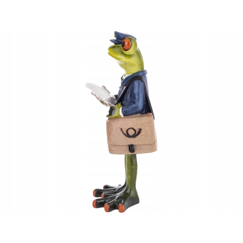 Ozdobna Figurka 16,5 x 8 x 7 cm - Żaba listonosz