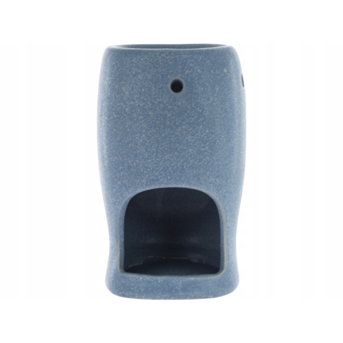 GRANATOWY Ceramiczny KOMINEK ZAPACHOWY na olejek wosk - Posąg 13 x 8 x 8 cm