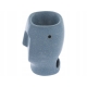 GRANATOWY Ceramiczny KOMINEK ZAPACHOWY na olejek wosk - Posąg 13 x 8 x 8 cm