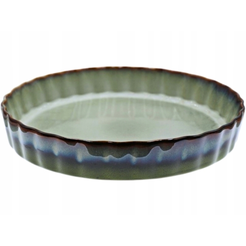 CERAMICZNE Naczynie ŻAROODPORNE do Zapiekania Tarty Ciasta - 26 cm, 1500 ml
