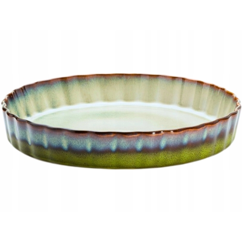 CERAMICZNE Naczynie ŻAROODPORNE do Zapiekania Tarty Ciasta - 26 cm, 1500 ml